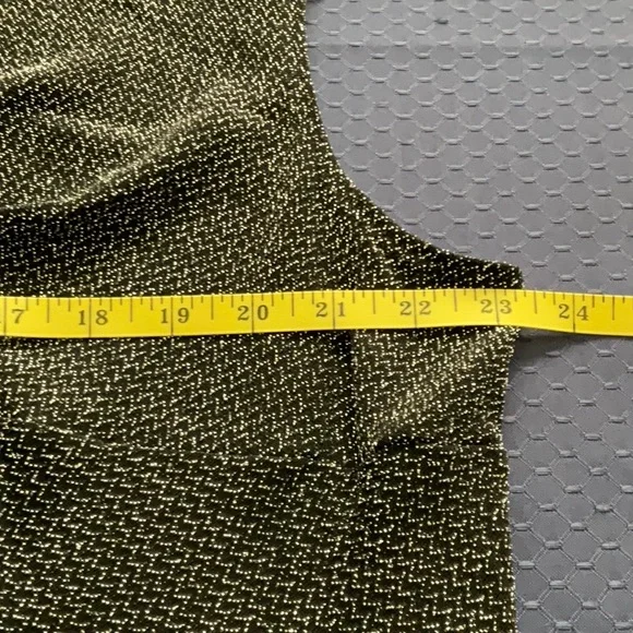 Tiana B - Black Metallic Glitter V-neck Sleeveless Dress, 22W - Picture 9 of 10